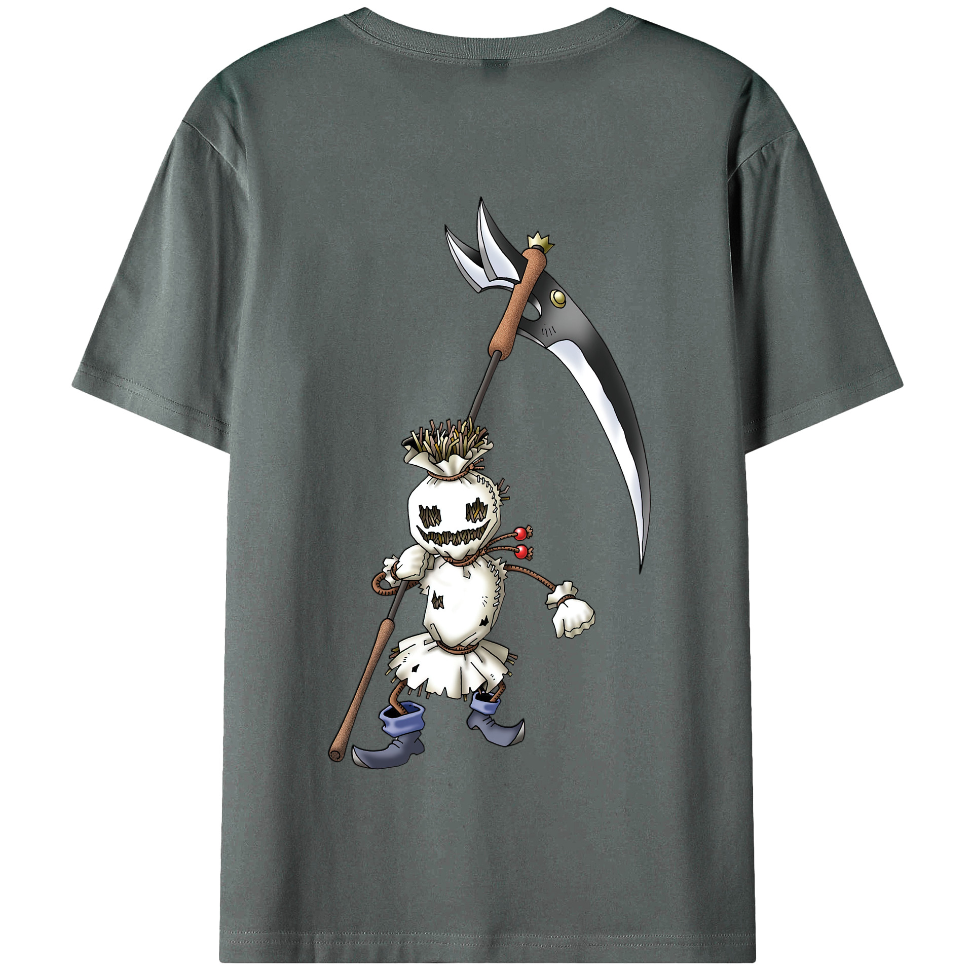 （画像用） ドラゴンクエスト Doragon Kuesuto Dragon Quest 綿100％半袖Tシャツ（背面プリント）